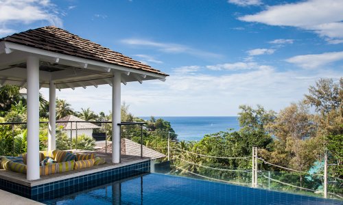 Сногсшибательная вилла премиум класса с 3 спальнями и с видом на море в проекте Сурин Хайтс, на пляже Сурин