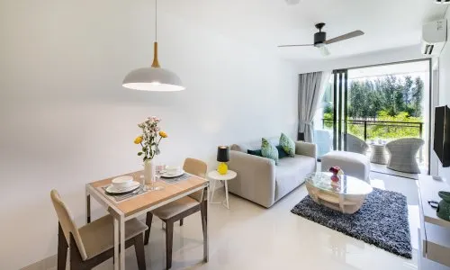 Великолепные апартаменты с 1 спальней и с видом на озеро в проекте Кассия Резиденсис, на пляже Бангтао/Лагуна (+ Видео обзор)