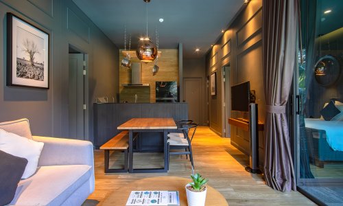 Роскошные апартаменты с 2 спальнями и с видом на бассейн в проекте Сатурдэйс, на пляже Равай