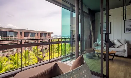 Великолепные апартаменты с 2 спальнями и с видом на бассейн в проекте Сатурдэйс, на пляже Равай