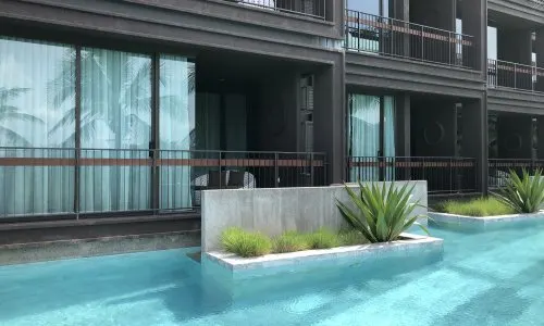 Превосходные апартаменты с 2 спальнями и с видом на бассейн в проекте Сатурдэйс, на пляже Равай