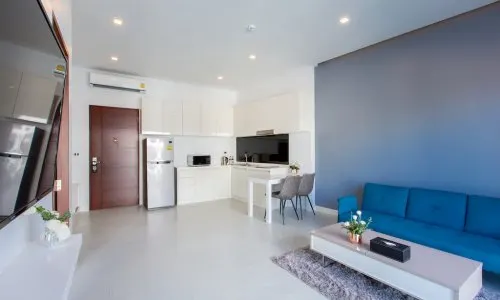 Удобные апартаменты с 1 спальней и с видом на море в проекте Утопия Найхарн, на пляже Найхарн