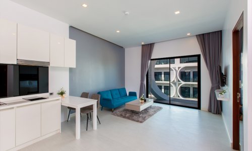 Удобные апартаменты с 1 спальней и с видом на море в проекте Утопия Найхарн, на пляже Найхарн