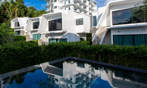 Cтильная вилла с 2 спальнями и с видом на бассейн в проекте Утопия Найхарн, на пляже Найхарн