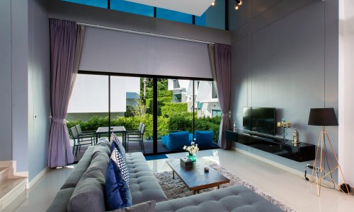 Cтильная вилла с 2 спальнями и с видом на бассейн в проекте Утопия Найхарн, на пляже Найхарн