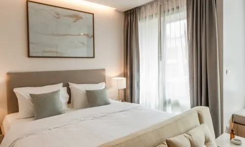 Cтильные апартаменты с 1 спальней и с видом на море в проекте Прауд Раваи, на пляже Равай