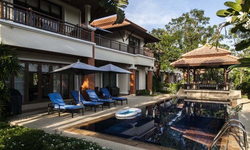 Модная вилла с 4 спальнями и с видом на бассейн в проекте Ангсана Виллас Резорт, на пляже Бангтао/Лагуна