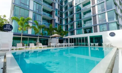 Сказочные апартаменты с 1 спальней и с видом на город в проекте Оушен Стоун, на пляже Бангтао/Лагуна