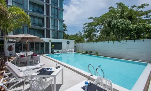 Сказочные апартаменты с 2 спальнями и с видом на город в проекте Оушен Стоун, на пляже Бангтао/Лагуна