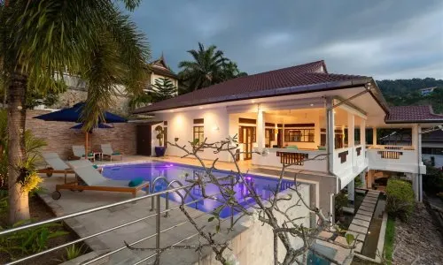 Тропическая вилла с 3 спальнями в аренду на пляже Ката