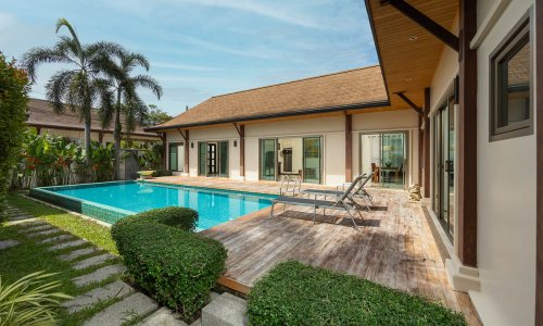 Великолепная вилла с 3 спальнями и с видом на бассейн в проекте Кокянг, на пляже Найхарн