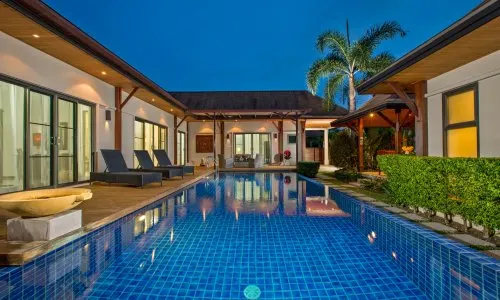 Восхитительная вилла с 3 спальнями и с видом на бассейн в проекте Кокянг, на пляже Найхарн