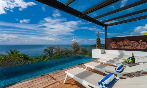 Потрясающая вилла премиум класса с 3 спальнями и с видом на море в проекте Сурин Хайтс, на пляже Сурин