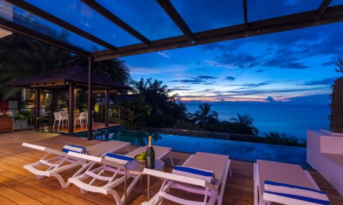 Потрясающая вилла премиум класса с 3 спальнями и с видом на море в проекте Сурин Хайтс, на пляже Сурин