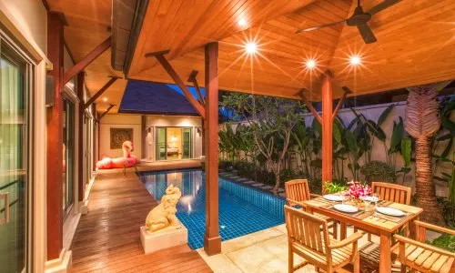 Шикарная вилла с 3 спальнями и с видом на бассейн в проекте Кокянг, на пляже Найхарн