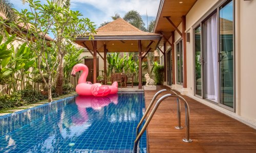 Шикарная вилла с 3 спальнями и с видом на бассейн в проекте Кокянг, на пляже Найхарн