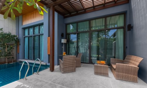 Модная вилла с 3 спальнями и с видом на бассейн в проекте Кокянг, на пляже Найхарн