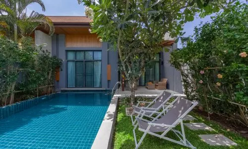 Модная вилла с 3 спальнями и с видом на бассейн в проекте Кокянг, на пляже Найхарн