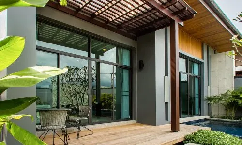 Роскошная вилла с 2 спальнями и с видом на бассейн в проекте Сайюань Естейт, на пляже Равай