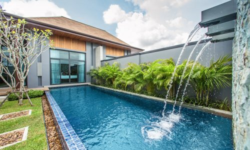 Роскошная вилла с 2 спальнями и с видом на бассейн в проекте Сайюань Естейт, на пляже Равай