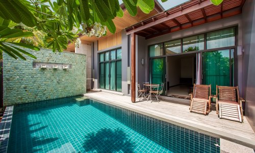 Великолепная вилла с 2 спальнями и с видом на бассейн в проекте Оникс, на пляже Найхарн