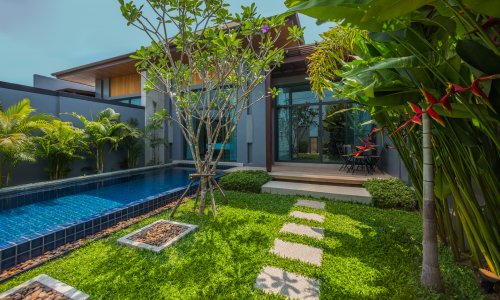 Потрясающая вилла с 2 спальнями и с видом на бассейн в проекте Сайюань Естейт, на пляже Равай