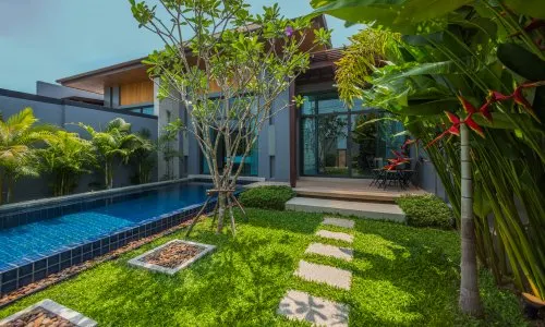 Потрясающая вилла с 2 спальнями и с видом на бассейн в проекте Сайюань Естейт, на пляже Равай