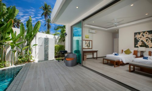 Великолепная вилла с 4 спальнями и с видом на бассейн в проекте Лаем Ка, на пляже Равай