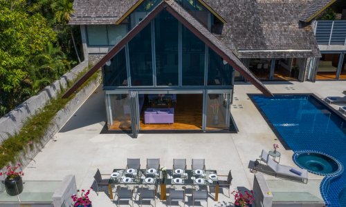 Превосходная вилла премиум класса с 6 спальнями и с видом на море в проекте Самсара, на пляже Камала 