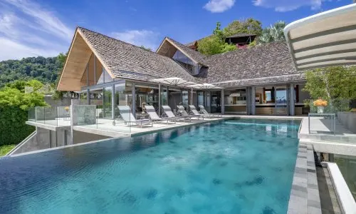 Восхитительная вилла премиум класса с 5 спальнями и с видом на море в проекте Самсара, на пляже Камала 