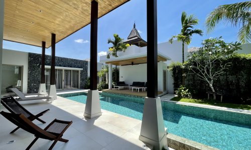 Сногсшибательная вилла с 4 спальнями и с видом на бассейн в проекте Ботаника Бангтао Бич, на пляже Бангтао/Лагуна