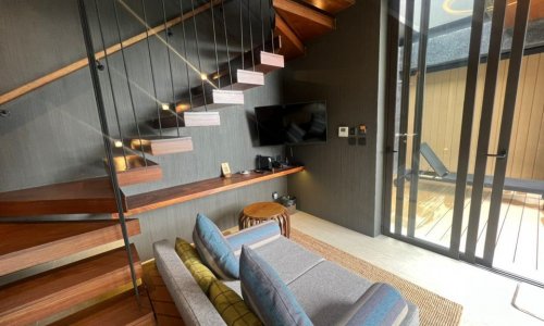 Великолепная вилла с 1 спальней и с видом на море в проекте Акра, на пляже Лаян 