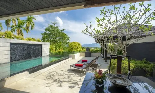 Роскошная вилла с 2 спальнями и с видом на бассейн в проекте Павиллионс, на пляже Бангтао/Лагуна (+ Видео обзор)