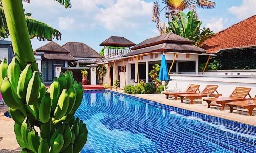 Восхитительная вилла с 3 спальнями и с видом на бассейн, на пляже Найянг