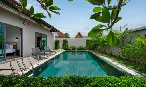 Шикарная вилла с 3 спальнями и с видом на бассейн, на пляже Бангтао/Лагуна