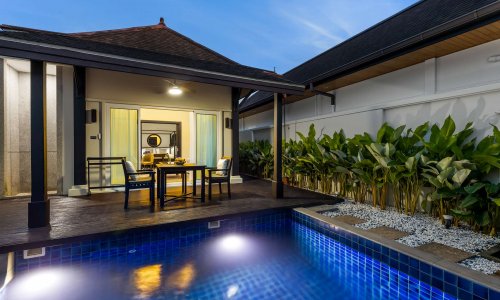 Восхитительная вилла с 1 спальней и с видом на бассейн в проекте Ту Виллас Холидей Ориентал Стайл Лайян, на пляже Бангтао/Лагуна