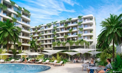 Комфортабельные апартаменты с 2 спальнями и с видом на сад, на пляже Лаян 