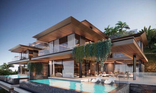 Комфортабельная вилла с 5 спальнями и с видом на море, на пляже Лаян 