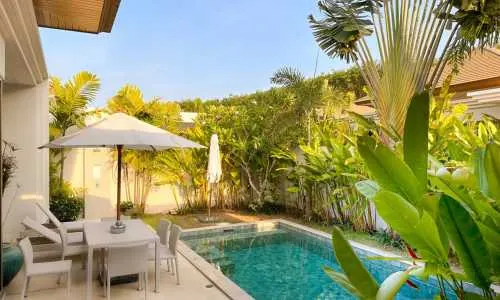 Шикарная вилла с 3 спальнями и с видом на бассейн в проекте Тричада Скай, на пляже Бангтао/Лагуна