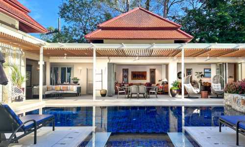 Шикарная вилла с 4 спальнями и с видом на бассейн в проекте Сайтан, на пляже Бангтао/Лагуна (+ Видео обзор)