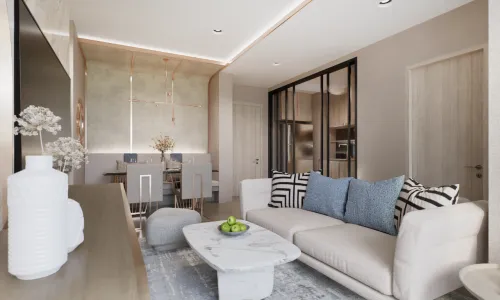 Восхитительные апартаменты с 2 спальнями и с видом на бассейн в проекте Бель Вю Лагун, на пляже Бангтао/Лагуна