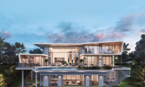 Комфортабельная вилла с 5 спальнями и с видом на бассейн, на пляже Лаян 