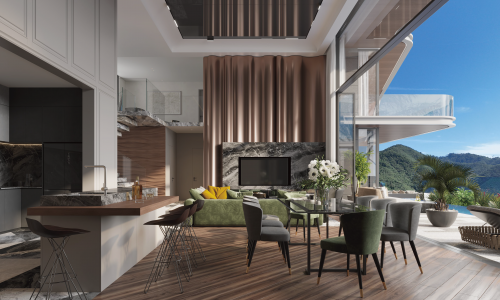 Комфортабельная вилла с 5 спальнями и с видом на бассейн, на пляже Лаян 