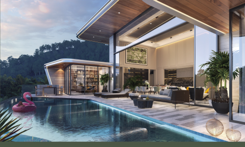 Комфортабельная вилла с 5 спальнями и с видом на бассейн, на пляже Лаян 