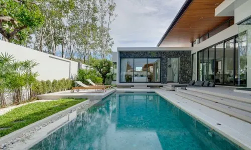 Комфортабельная вилла с 3 спальнями и с видом на бассейн в проекте Ботаника Модерн Лофт II, на пляже Бангтао/Лагуна