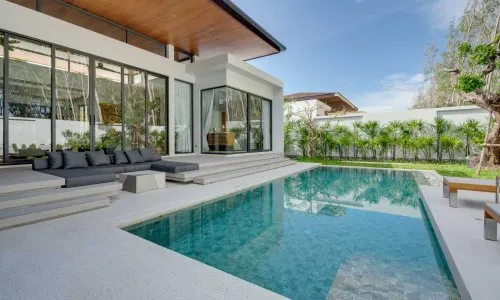 Комфортабельная вилла с 3 спальнями и с видом на бассейн в проекте Ботаника Модерн Лофт II, на пляже Бангтао/Лагуна