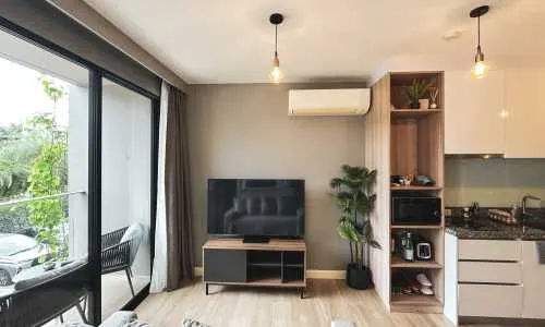 Cтильные апартаменты с 1 спальней и с видом на город в проекте Даймонд Кондоминиум, на пляже Бангтао/Лагуна