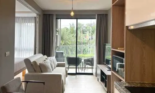 Cтильные апартаменты с 1 спальней и с видом на город в проекте Даймонд Кондоминиум, на пляже Бангтао/Лагуна