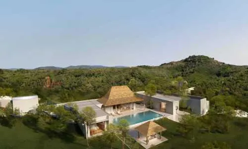 Восхитительная вилла с 4 спальнями и с видом на бассейн, на пляже Лаян 