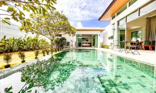 Великолепная вилла с 2 спальнями и с видом на бассейн в проекте Шамбала Гранд Вилла, на пляже Бангтао/Лагуна